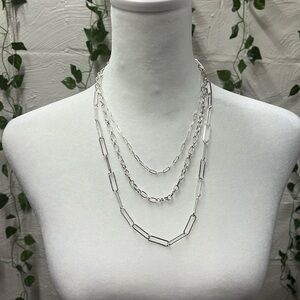 A New Day Silver Layered Necklace